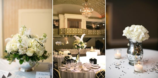 White Wedding Reception